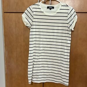 Black & Off-White Striped Lulus Dress